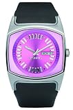 Diesel Ladies Analogue Watch DZ5215 With Black Leather Strap And Pink Dial