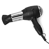 Jerdon First Class JHD66 1875W Hair Dryer, Black and Chrome