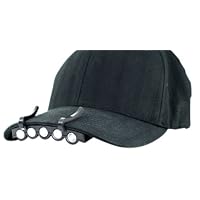 Hat Headlamp 5 LED Visor Light Black