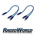 RCA Y Splitter Lead 2 x Female TO 1 x Male Pair