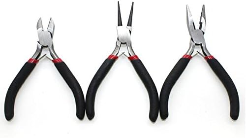 Set of 3 mini snap ring pliers pliers wire-cut jewelry processing small DIY hand tools pliers set