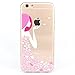 iPhone 6 Case, iPhone 6s Case, JAHOLAN Amusing Whimsical Designs Clear TPU Soft Case Rubber Silicone Skin Cover for Normal 4.7 inches iPhone 6/6s - Blossomy Pink Floral Girl