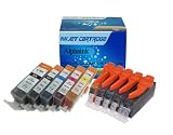 Kit 5 cartucce per Canon Pixma MG 5150 PGI 525BK--CLI 526BK/C/Y/M.Con Chip - NUOVO NON RIGENERATO