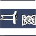 Pewter Celtic Knot Cufflinks Pair