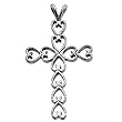 Platinum Cross Pendant - 30.00x21.00m