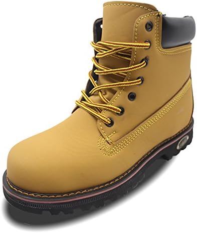 BAI STEP UP Box Boots for Men Leather Waterproof Warm Snow Boots Outdoor Safety Boots Large size 39-46
