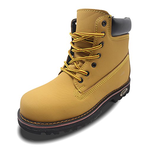 BAI STEP UP Box Boots for Men Leather Waterproof Warm Snow Boots Outdoor Safety Boots Large size 39-46