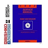 1993 DODGE RAM VAN WAGON Shop Service Manual Book CD by Dodge