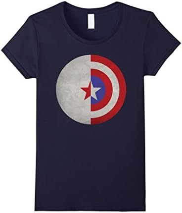 Women's Cap And Bucky T-Shirt Medium Navy
