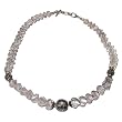 Necklaces Silver Rosequartz Gemstone Jewelry 18.5 inches