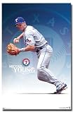 Texas Rangers (Michael Young) Sports Poster Print - 24