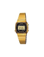 Casio Gold Plated Ladies Digital Bracelet Watch LA670WEGA-1EF