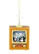 Amusements Retro Television Set with Dancing Penguins Scene Christmas Ornament