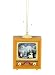 Retro TV Television Set Ice Skating Scene Christmas Ornament