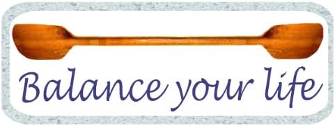 Think Rain Designs Balance Your Life Kayaking Window Decal