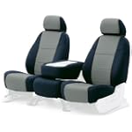 Coverking Custom-Fit Front Bucket Seat Cover - Neosupreme Fabric, Gray