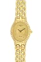 Geneve 14K Solid Gold Watch Womans Oval Radiant watch with Tone-On-Tone Dial and 35 pts diamonds