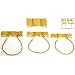 4 Watch Band Buckle Gold Plated Safety Clasps 4 Sizes