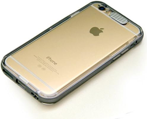 iPhone 6 Case,iPeli(TM)[Lumenair Series] LED Case iPhone 6 (4.7) Incoming Call Flash Hybrid Case Cover with PC Hard Back Case + Luminous Soft Bumper Frame Case For iPhone 6 (4.7 inch)(Hard PC+gray)