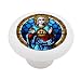 Virgin Mary and the Sacred Heart Decorative High Gloss Ceramic Drawer Knob