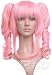 Pink Anime Cosplay Costume Wig w/ Curly Pigtails