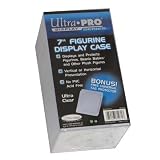 Ultra Pro 7" Figurine Display Case for Beanie Babies, Web Kinz & Other Plush Toys (w/Freee Universal Tag Protector)