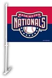 MLB Washington Nationals Car Flag W/Wall Brackett