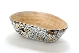 mango shape real eggshell salad and fruit bowls - 2 set