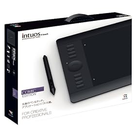 Wacom �䐔���� �v���t�F�b�V���i���y���^�u���b�g CLIP STUDIO PAINT EX�t�� Intuos5 Comic Edition PTH-650/K3