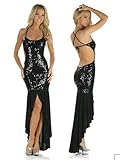 IMAGE OF White Sequin Glossy Gown - LARGE