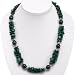 EXP Handmade Malachite & Silver Two-Strand Necklace