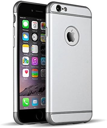 Chivel (TM) Ultra Thin Hybrid Shockproof Slim Protector Case Cover for iPhone 6 6S Plus (iPhone 6/6S (Silver))
