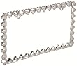 Bell High Quality Chain of Hearts Metal alloy License Plate Frame