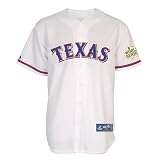 MLB Men's Texas Rangers Ian Kinsler Replica Player Jersey With World Series Patch Fall 2012 (White, X-Large)
