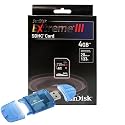 Combo of SanDisk Extreme III 4GB Memory Card (SDSDRX3-4096-E21) and Blue Color Mini USB 2.0 Memory Card Reader / Writer for Nikon D80 Panasonic SDR-S150 SDR-S200 Lumix DMC-FX07 DMC-FX3 DMC-FX50 DMC-FZ50 DMC-LX2 DMC-L1