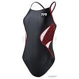 TYR - Women's Thin Strap Reversable 1-Piece , Black/Red, XS