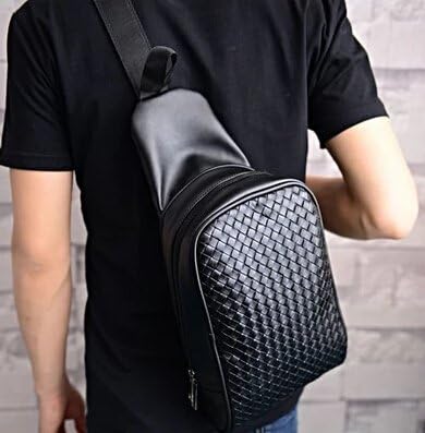 Syyeah Fashion Small Backpack Woven Shoulder Bag Men Chest Pack