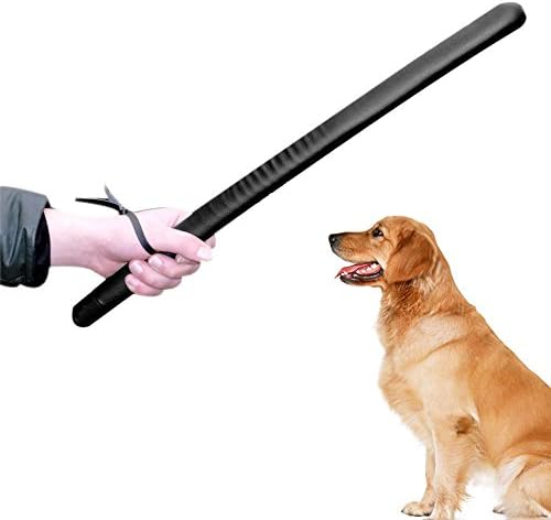 Leather surface Pet Dog Training Soft Split Stick for Dogs Schutzhund Police K9 German Shepherd Supplies Black