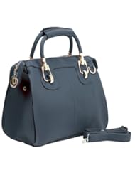 Shoes: MARISSA Blue Office Tote Top Double Handle Doctor Style Bowler Handbag Satchel Purse Shoulder Bag