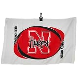 NCAA Nebraska Cornhuskers Printed Hemmed Golf Towel