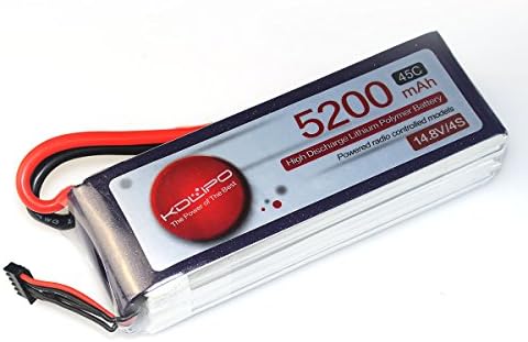 Crazepony Kudian 5200mAh Lipo Battery Pack 4S 14.8V 45C for F450 F550 Multirotors