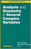 Analysis and Geometry in Several Complex Variables: Proceedings of the 40th Taniguchi Symposium (Trends in Mathematics)