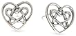 Sterling Silver Celtic Heart Earrings