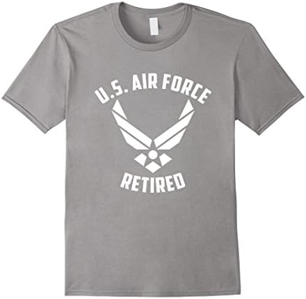 Men's U.S Air force retired - Cool U.S air force veteran T-shirt Medium Slate