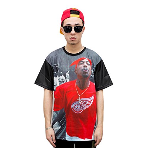 2Pac Sneak RED WINGS Tupac Shirt Clothing for Men Women Plus Size