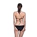 Polovi Women Swimsuit Bathing Suit Sexy Hot High Neck Knitting Bikini Set 16006BK0