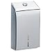 Bobrick 272 304 Stainless Steel Surface-Mounted Folded Toilet Tissue Cabinet, Satin Finish, 5" Width x 8-15/16" Height x 3" Depth