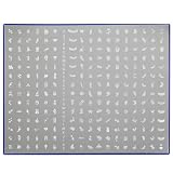 Stamping Nail Art Kit / Set accessoire pour manucure / pedicure pour déco dongles par Cheeky: Eventail de 2 super plaques dimages comportant 487 pochoirs!!! Rapport prix / quantité imbattable!