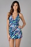 La Blanca Women's Ikat Escape Halter Cup Tankini