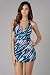 La Blanca Women's Ikat Escape Halter Cup Tankini La Blanca Women's Ikat Escape Halter Cup Tankini